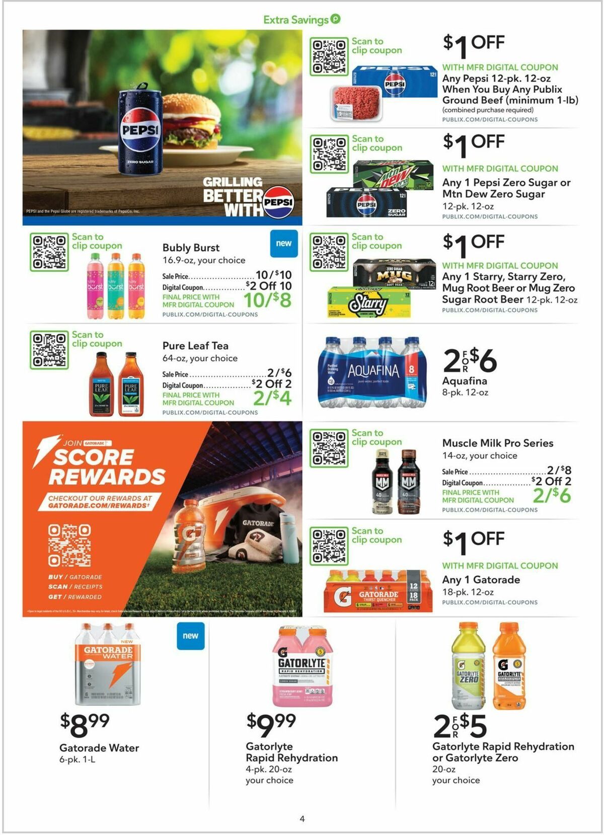 Publix Extra Savings Weekly Ad from July 13