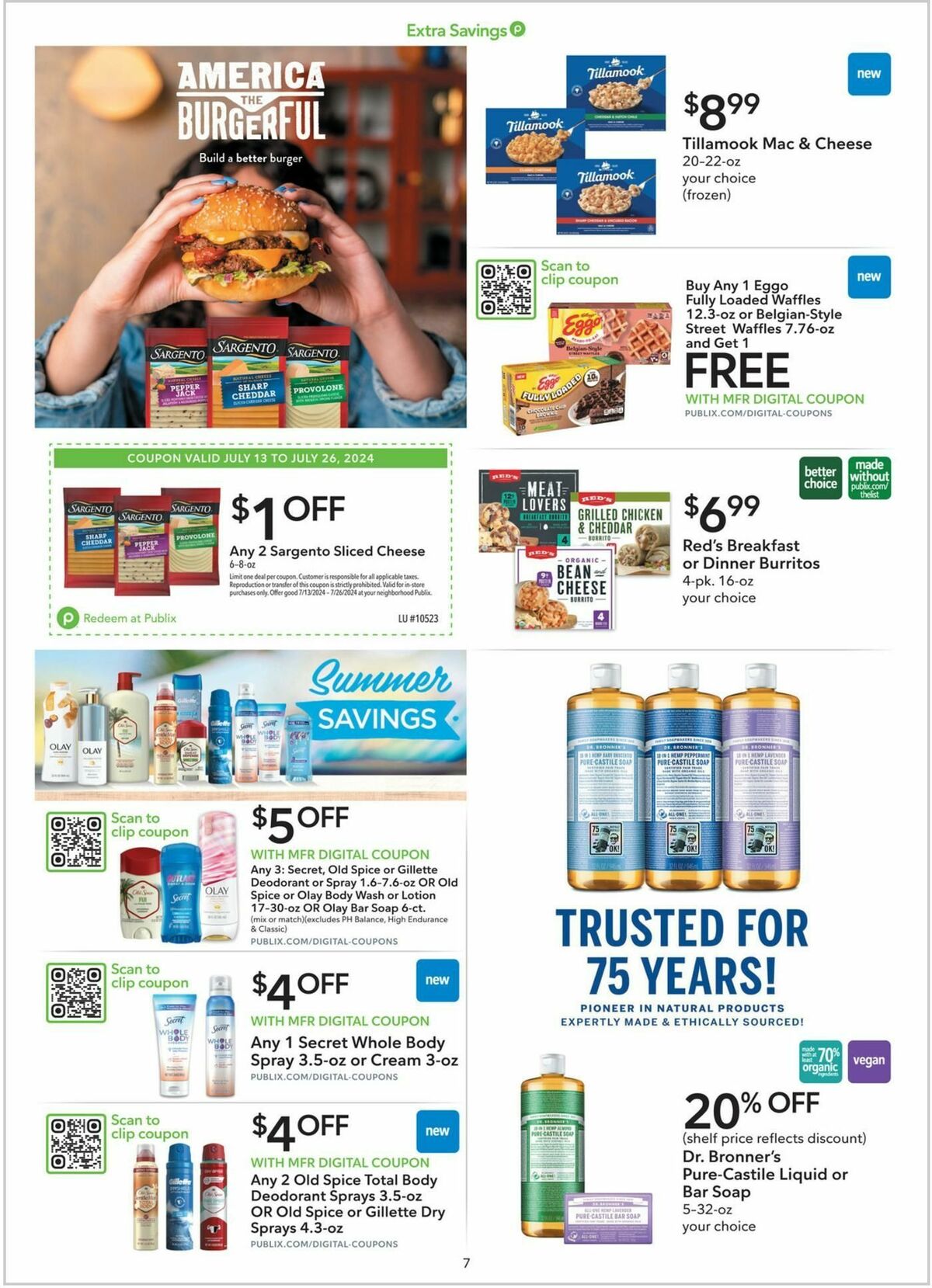 Publix Extra Savings Weekly Ad from July 13