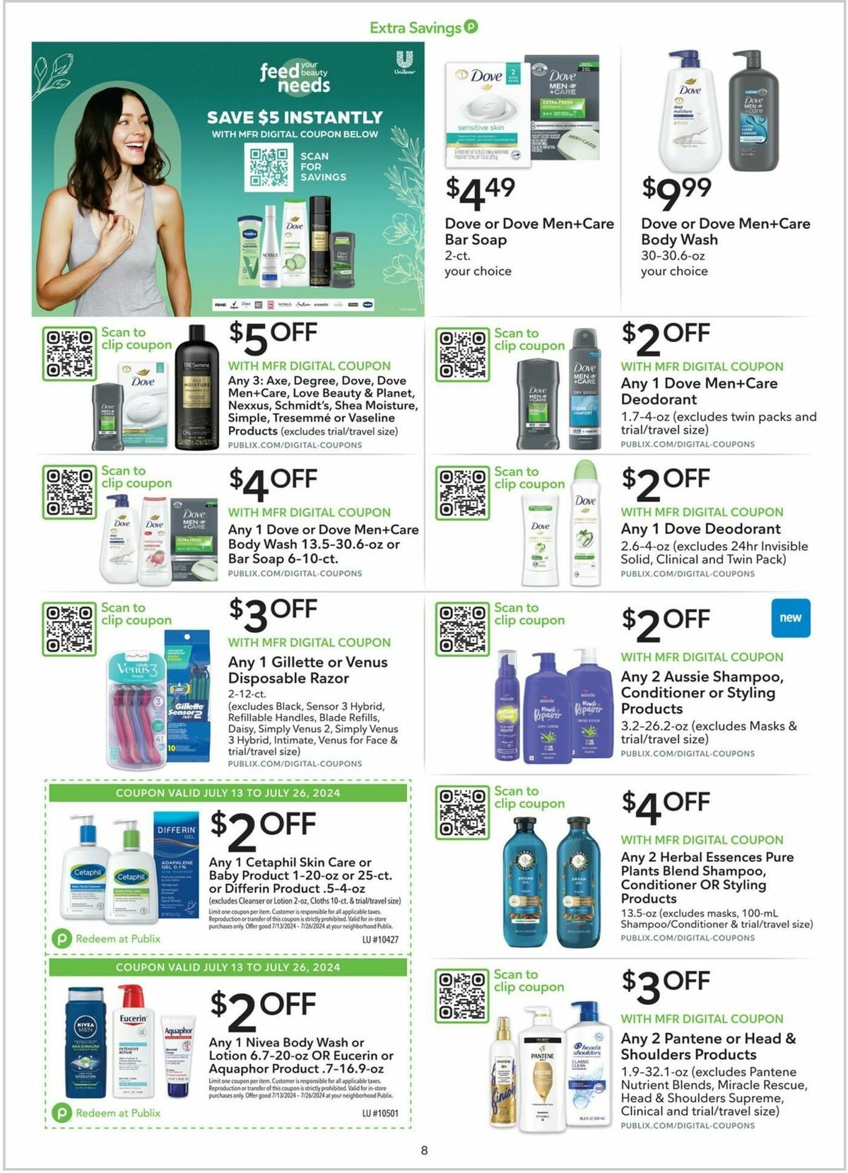 Publix Extra Savings Weekly Ad from July 13