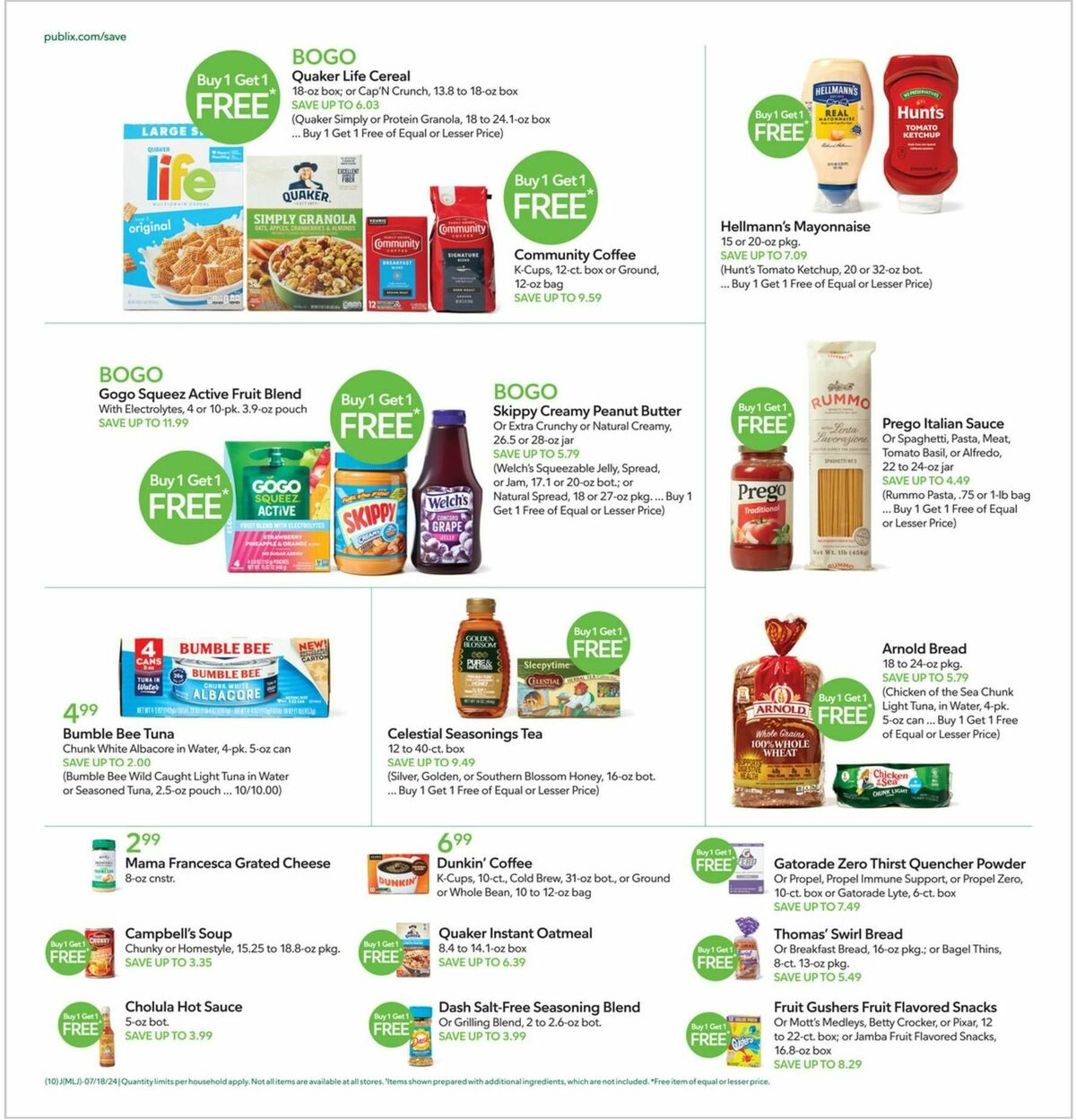 Publix Weekly Ad from July 17