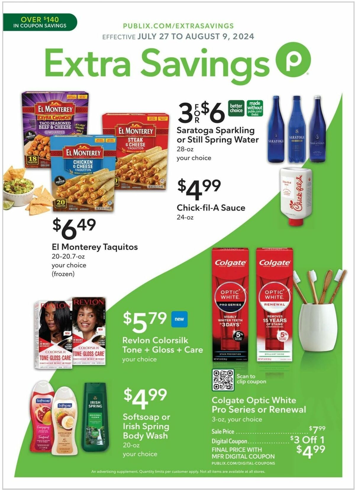 Publix Extra Savings Weekly Ad from July 27