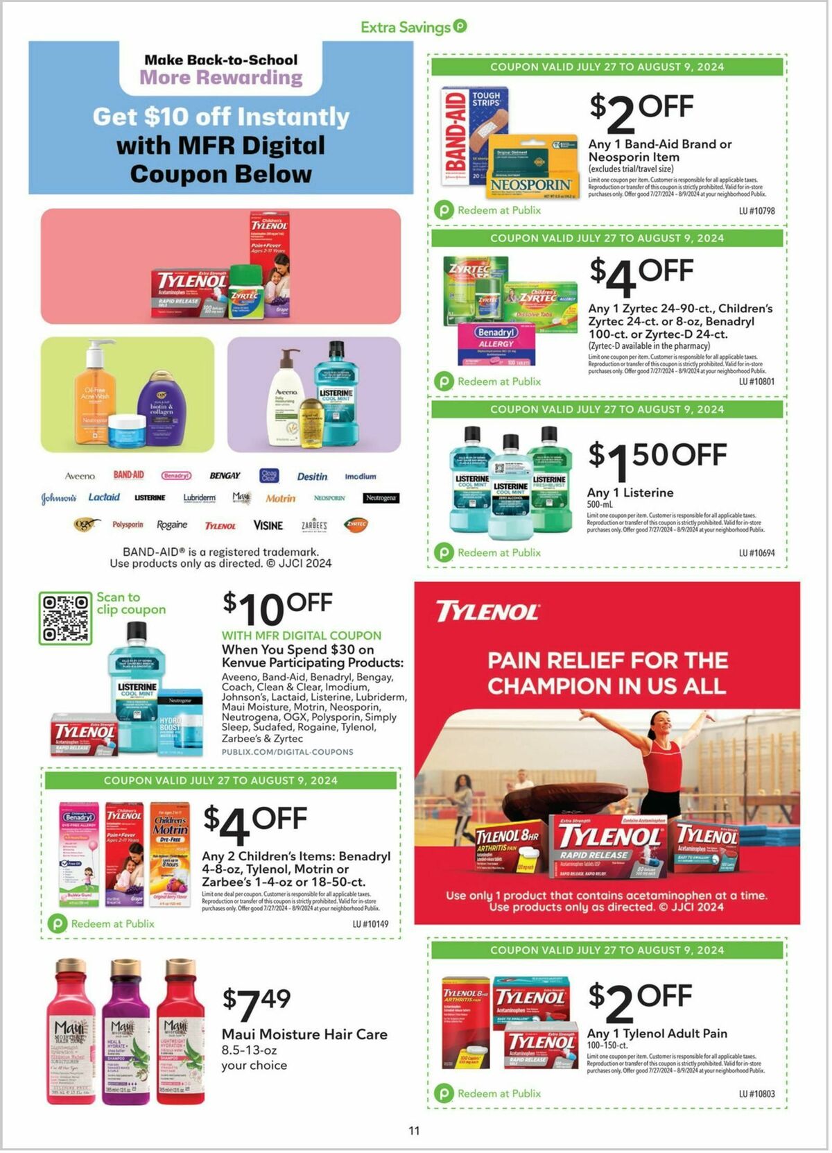 Publix Extra Savings Weekly Ad from July 27