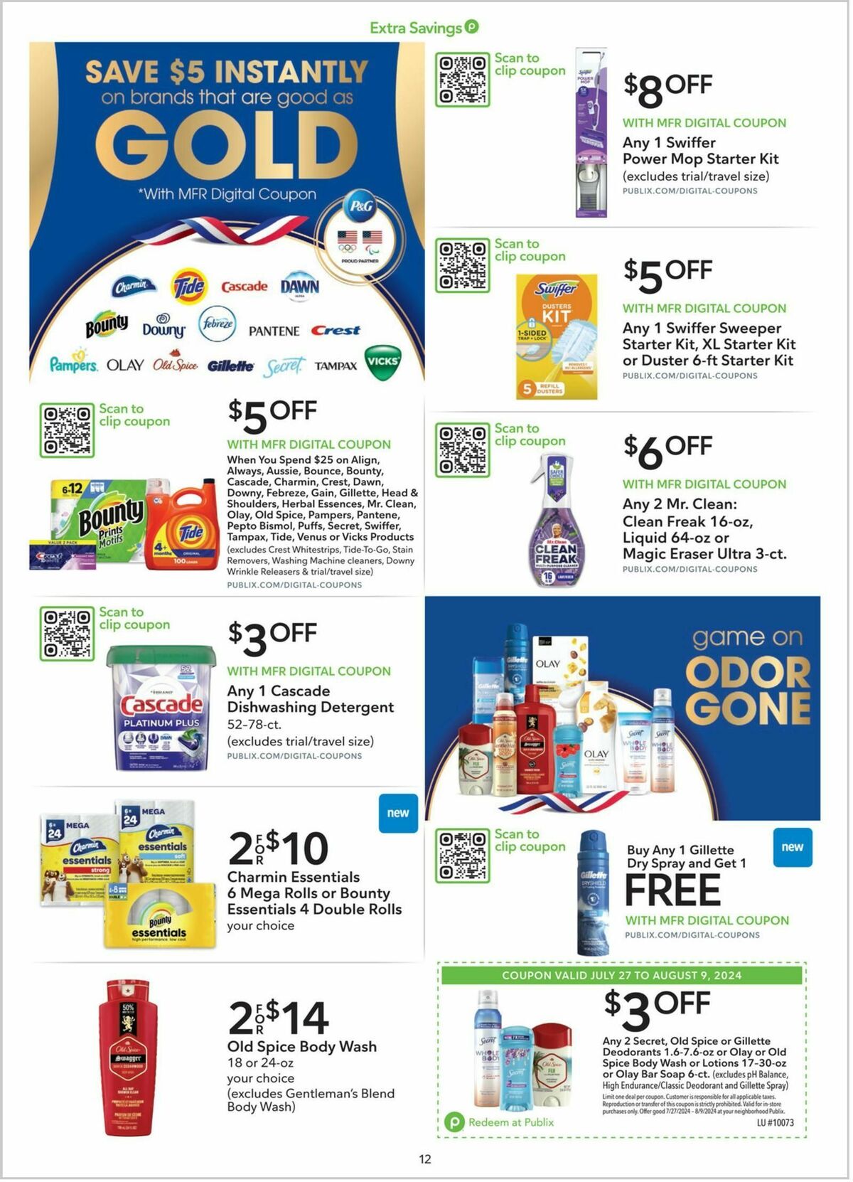 Publix Extra Savings Weekly Ad from July 27