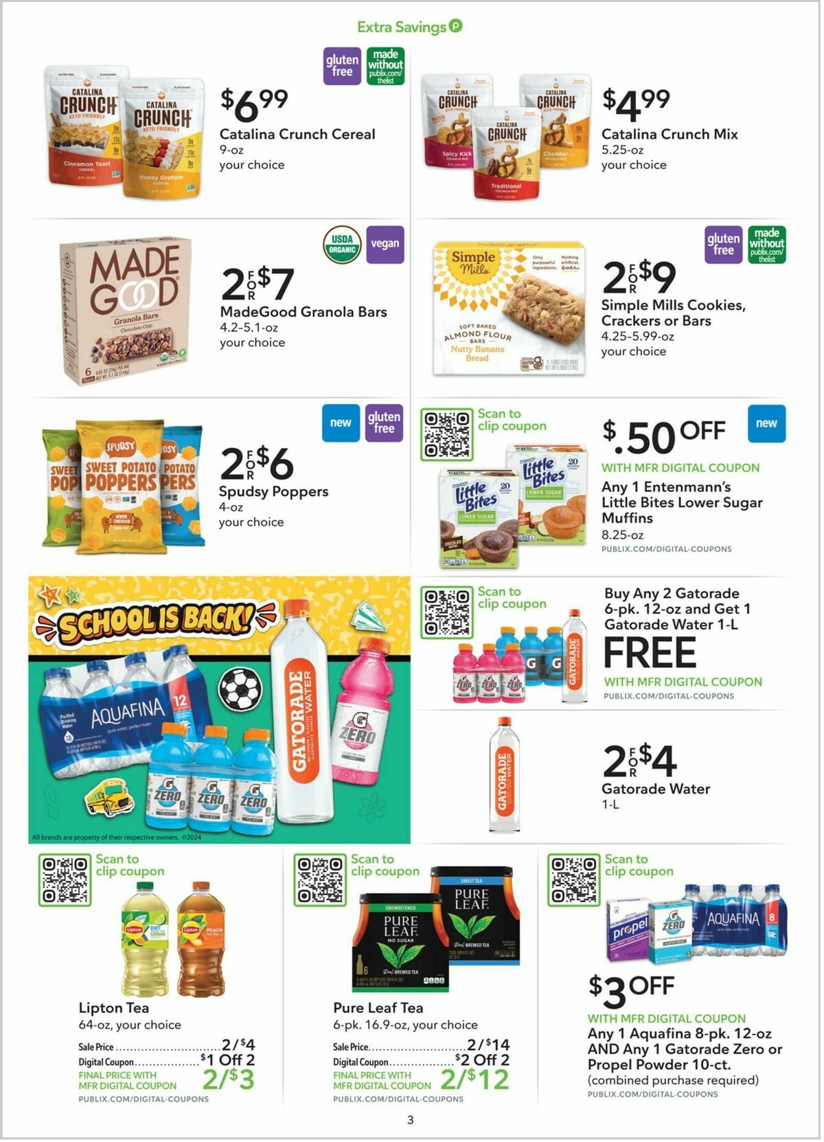 Publix Extra Savings Weekly Ad from July 27