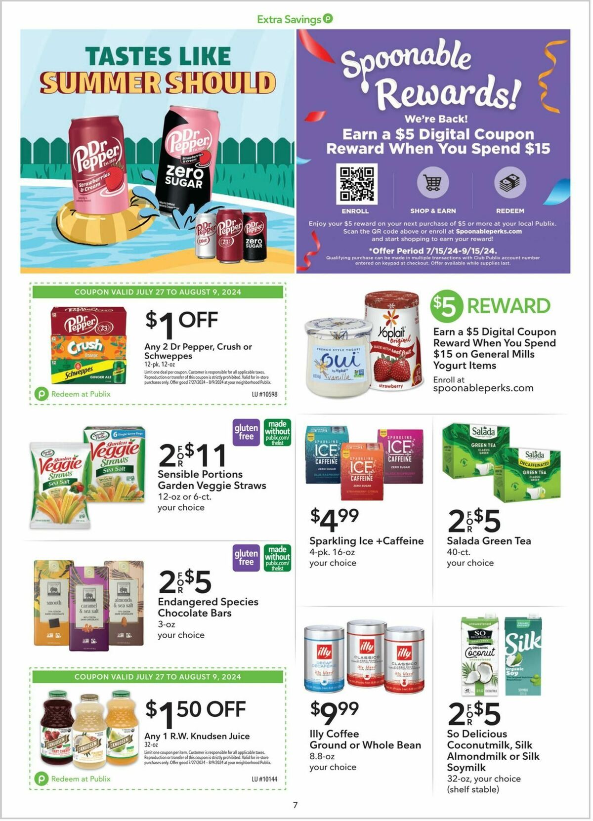 Publix Extra Savings Weekly Ad from July 27