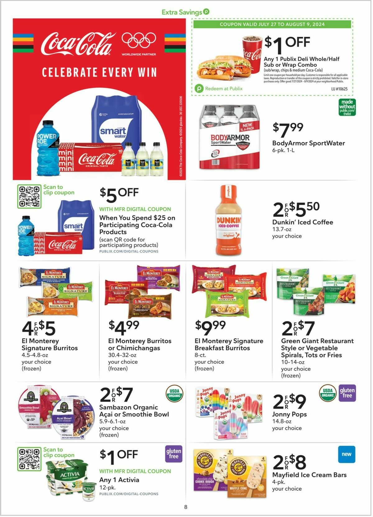 Publix Extra Savings Weekly Ad from July 27