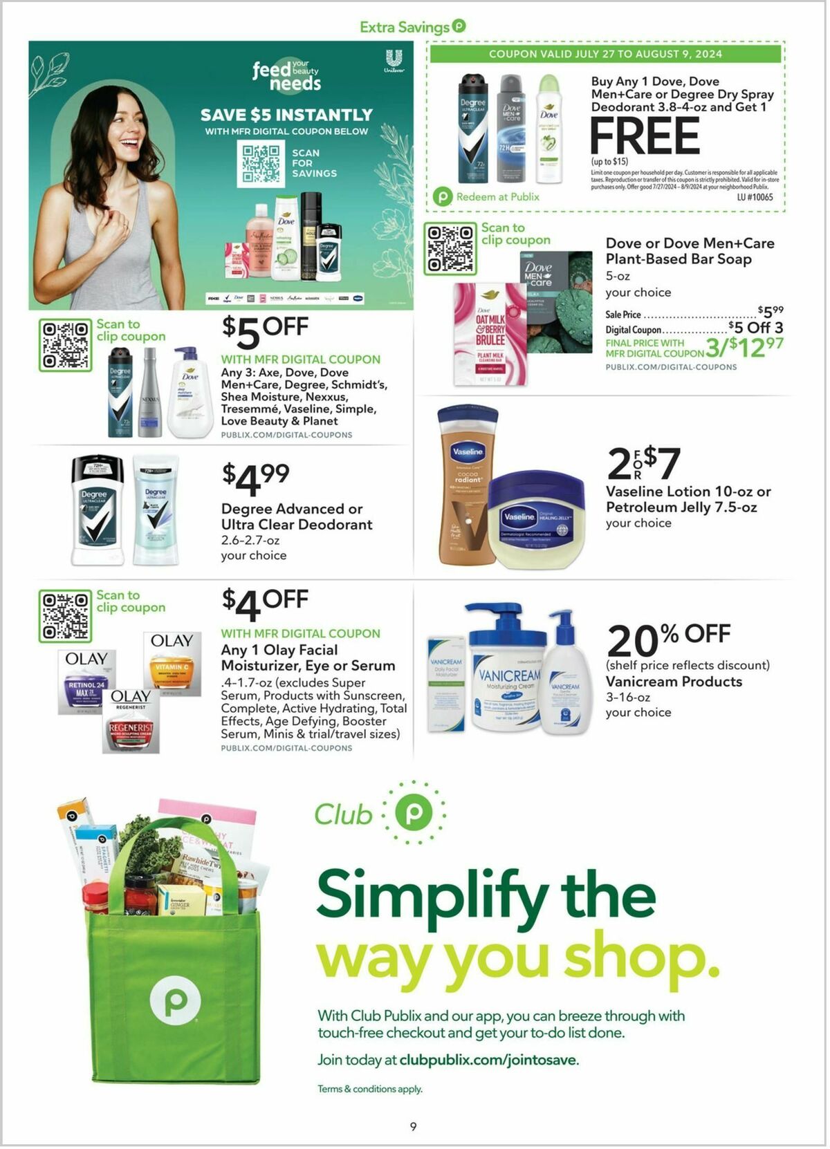 Publix Extra Savings Weekly Ad from July 27