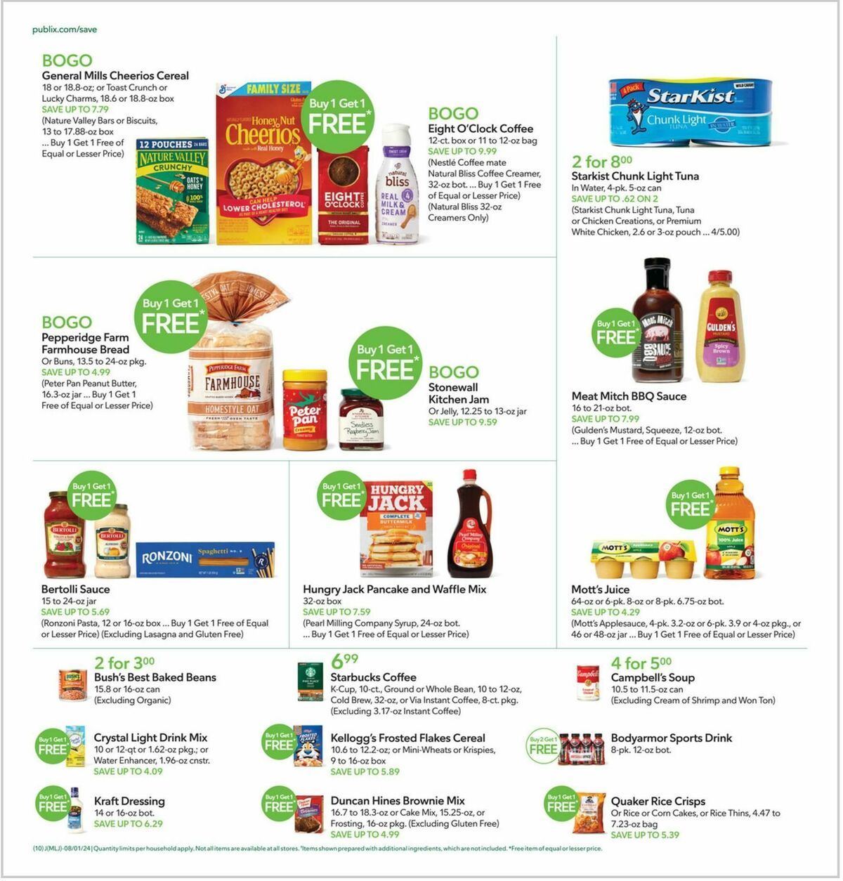 Publix Weekly Ad from July 31