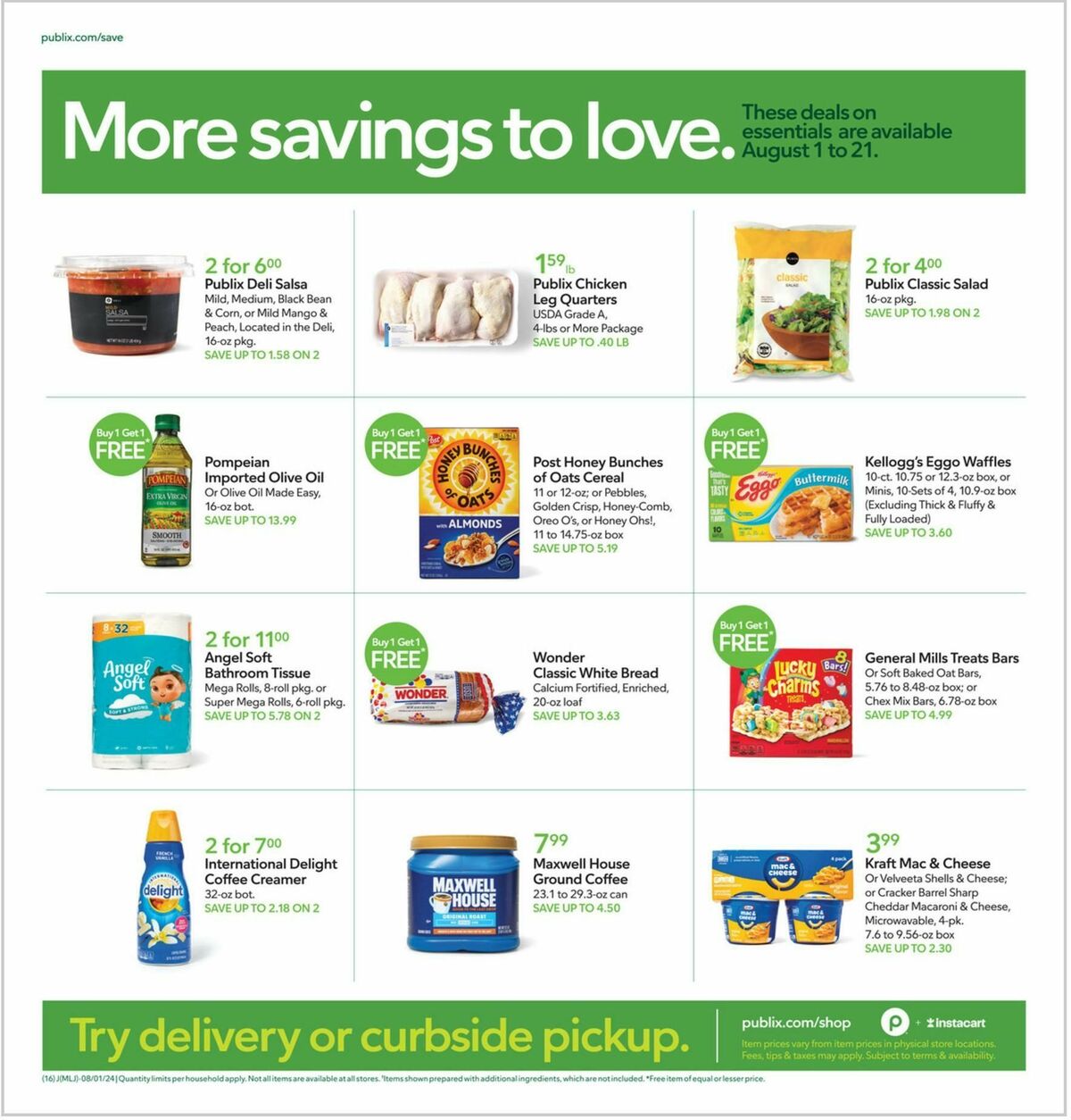 Publix Weekly Ad from July 31