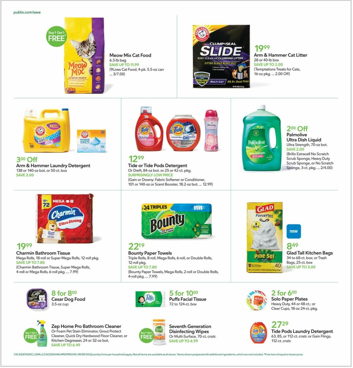 Publix Weekly Ad from August 7