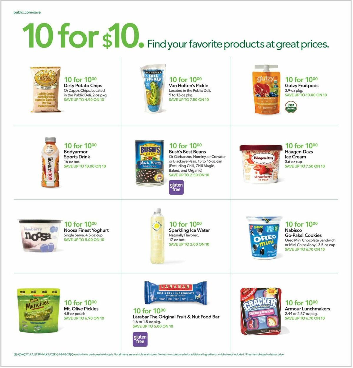 Publix Weekly Ad from August 7