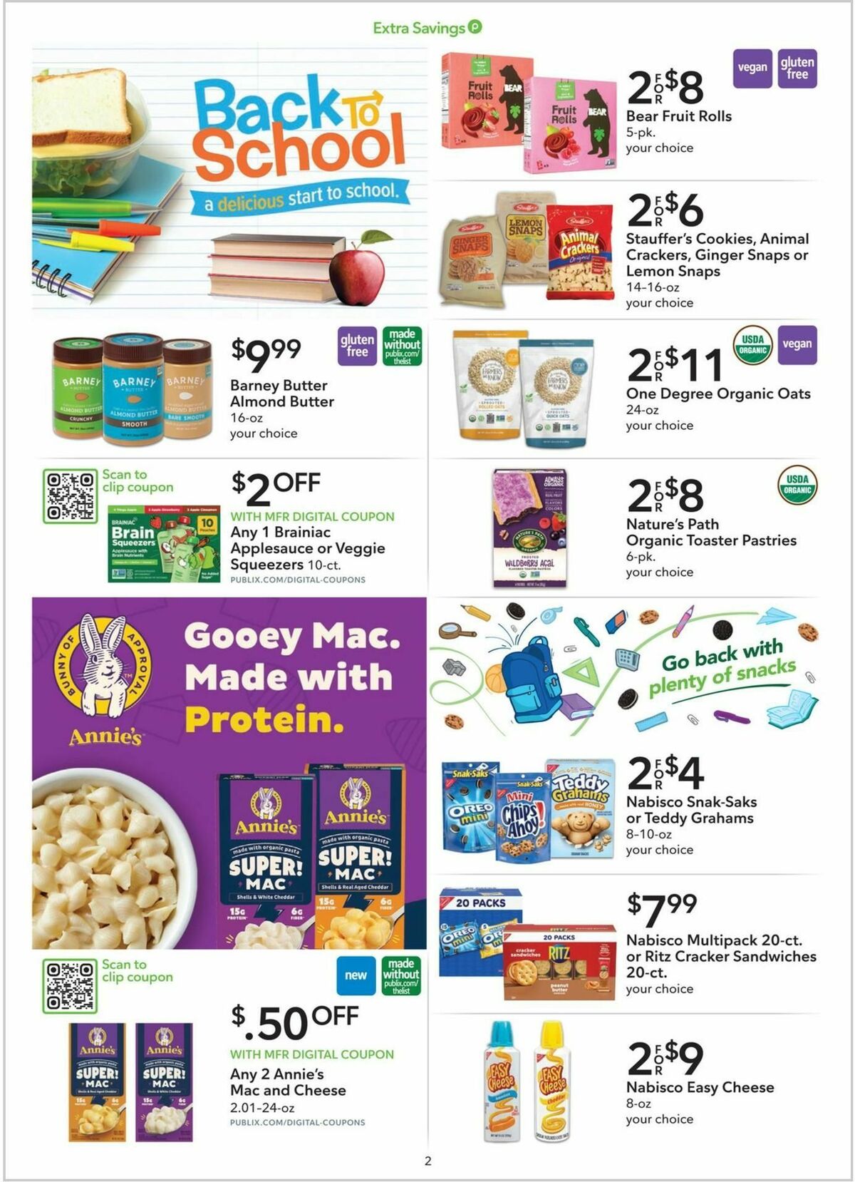 Publix Extra Savings Weekly Ad from August 10