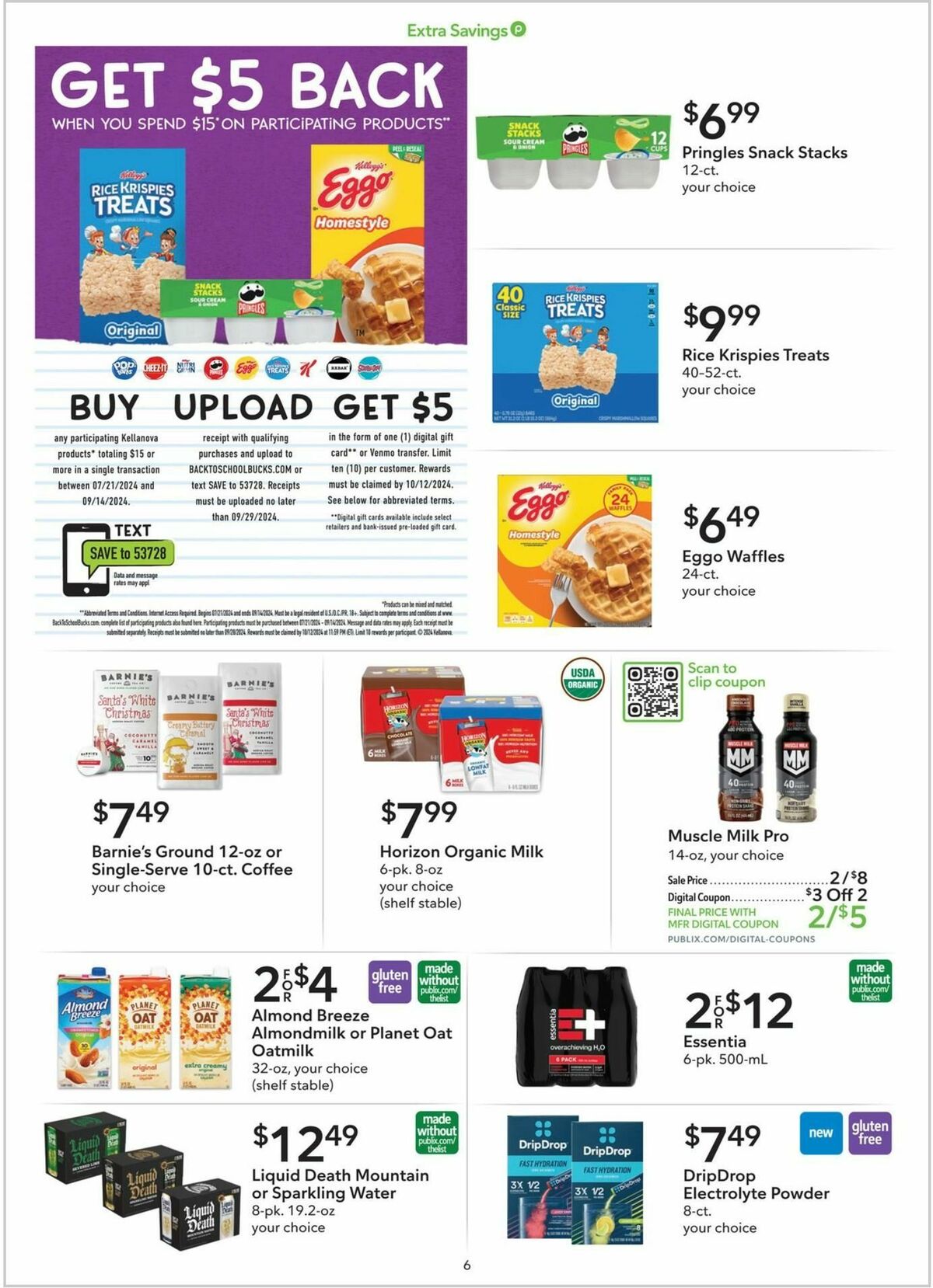 Publix Extra Savings Weekly Ad from August 10