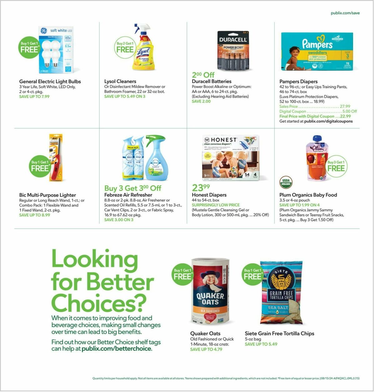 Publix Weekly Ad from August 14