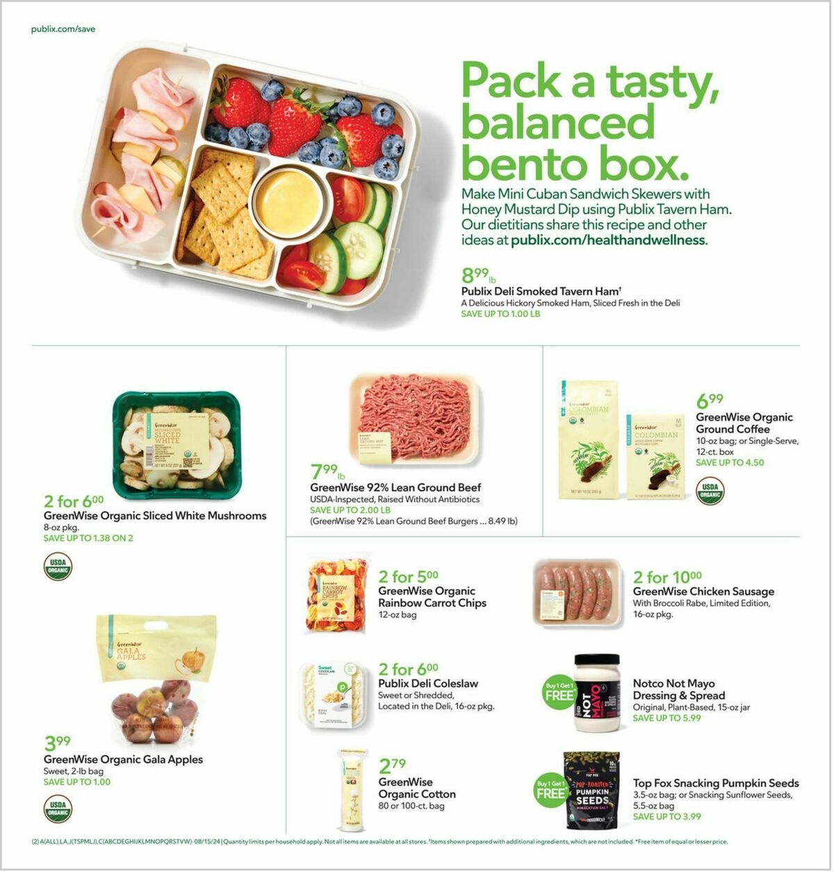 Publix Weekly Ad from August 14