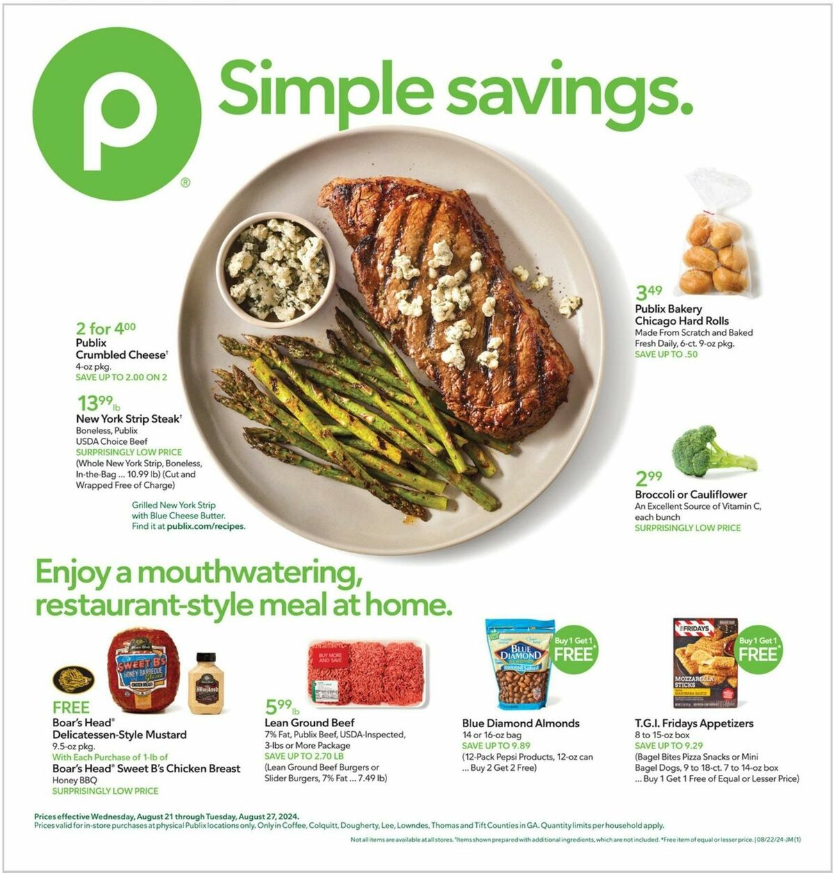 Publix Weekly Ad from August 21