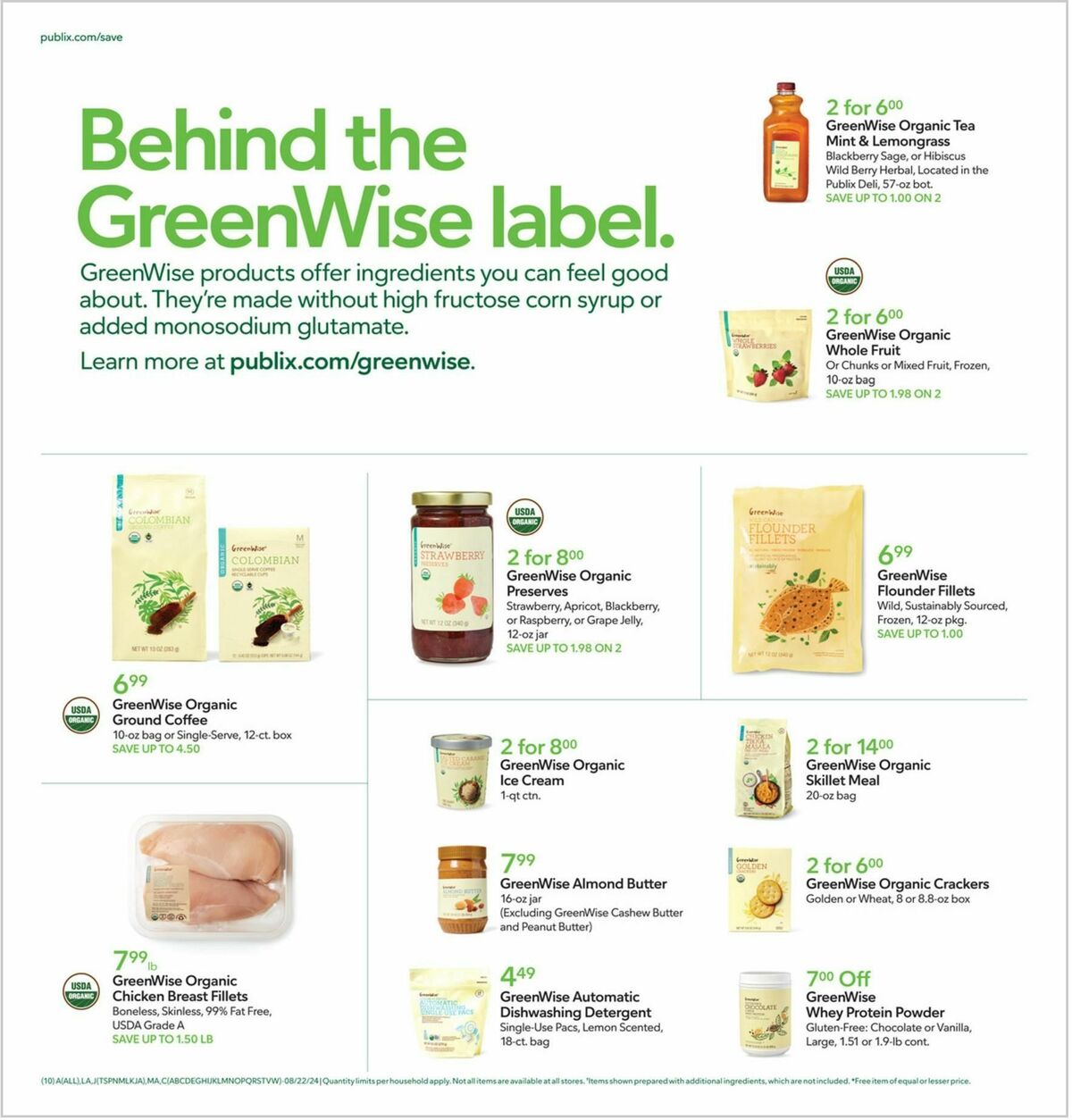 Publix Weekly Ad from August 21