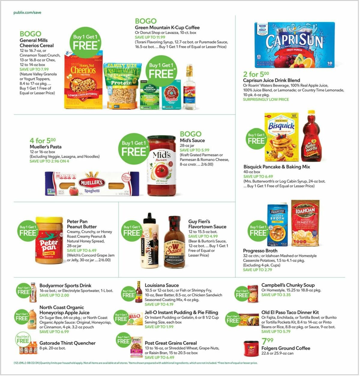 Publix Weekly Ad from August 21