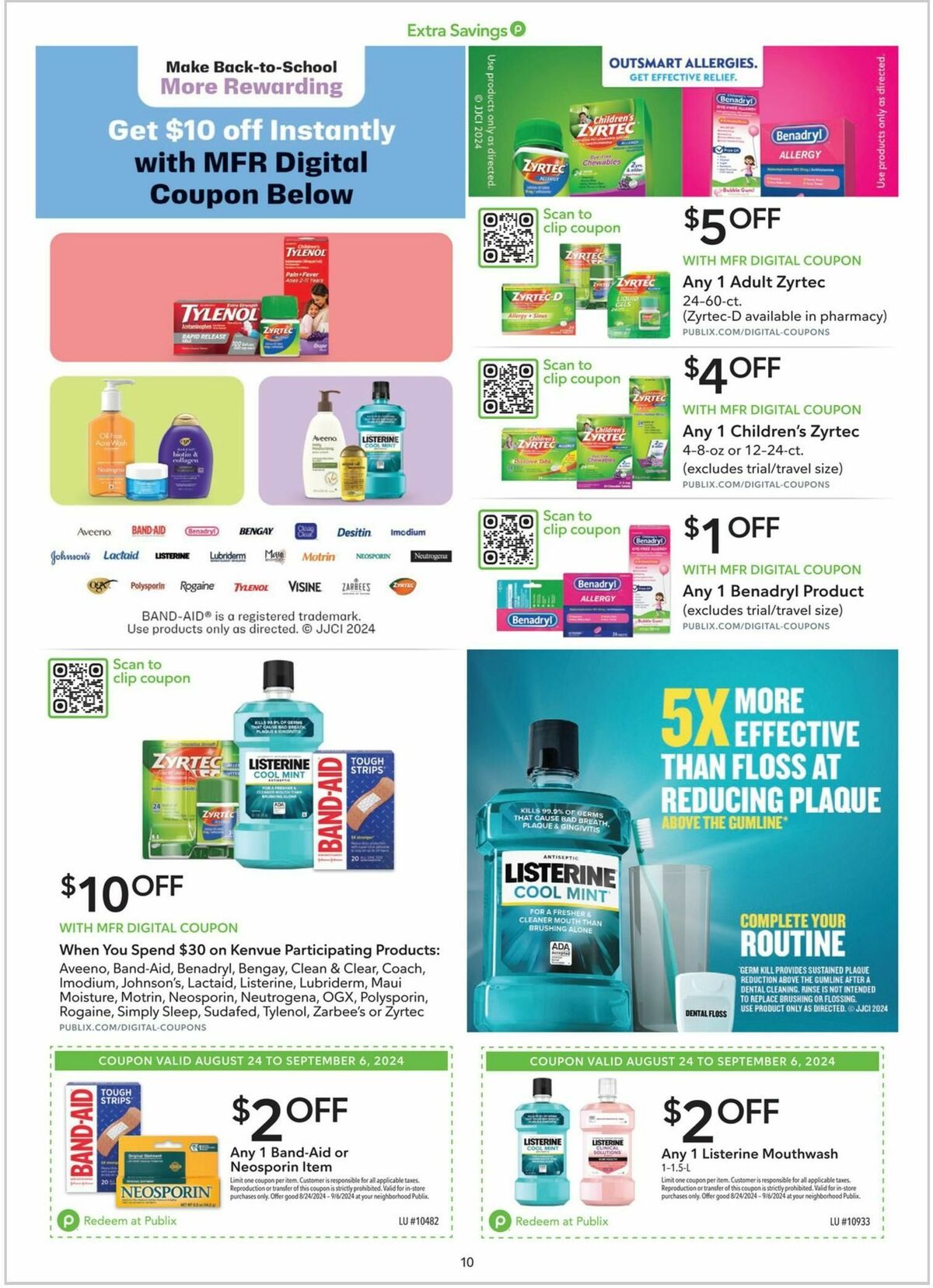 Publix Extra Savings Weekly Ad from August 24