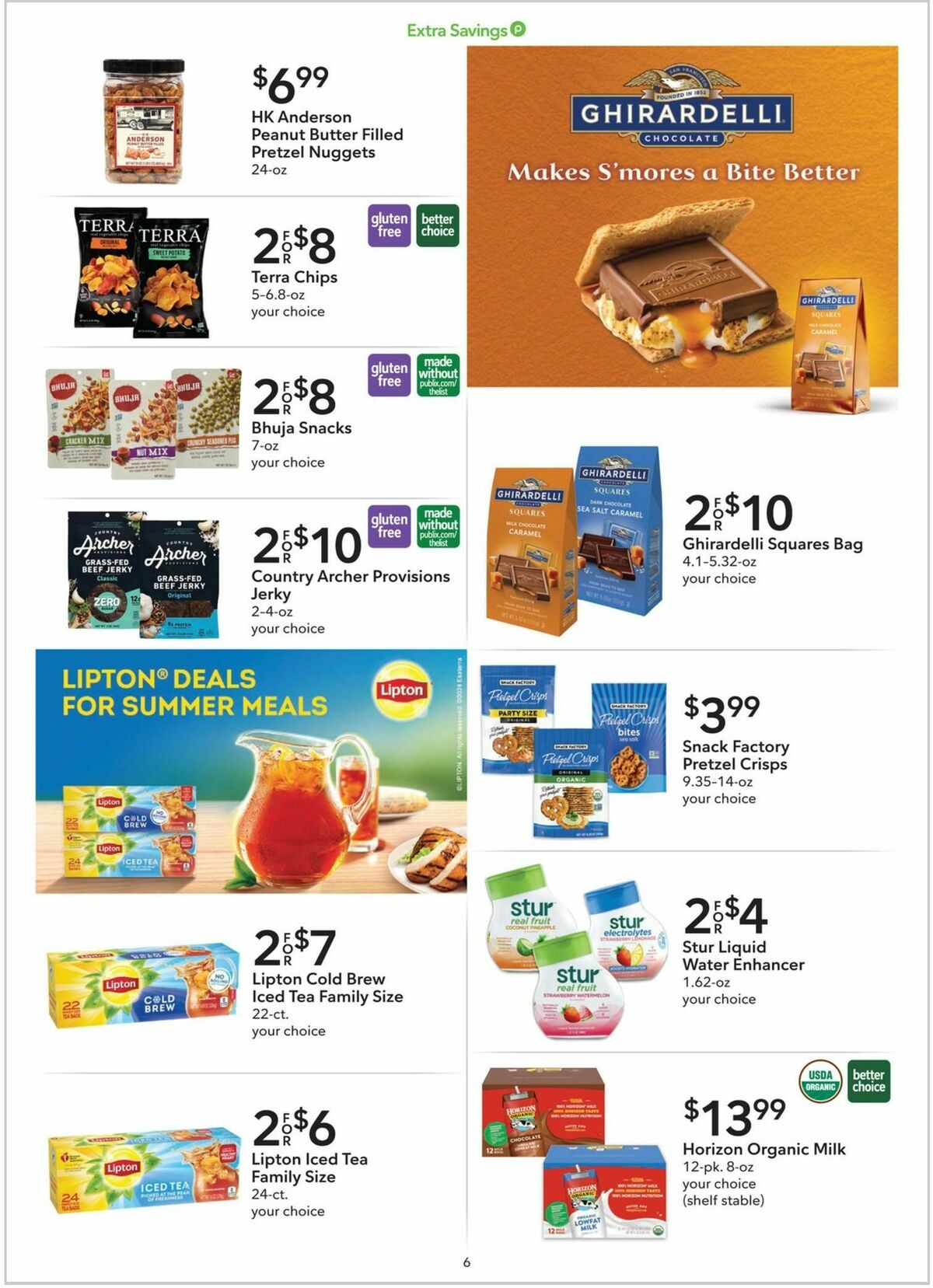 Publix Extra Savings Weekly Ad from August 24