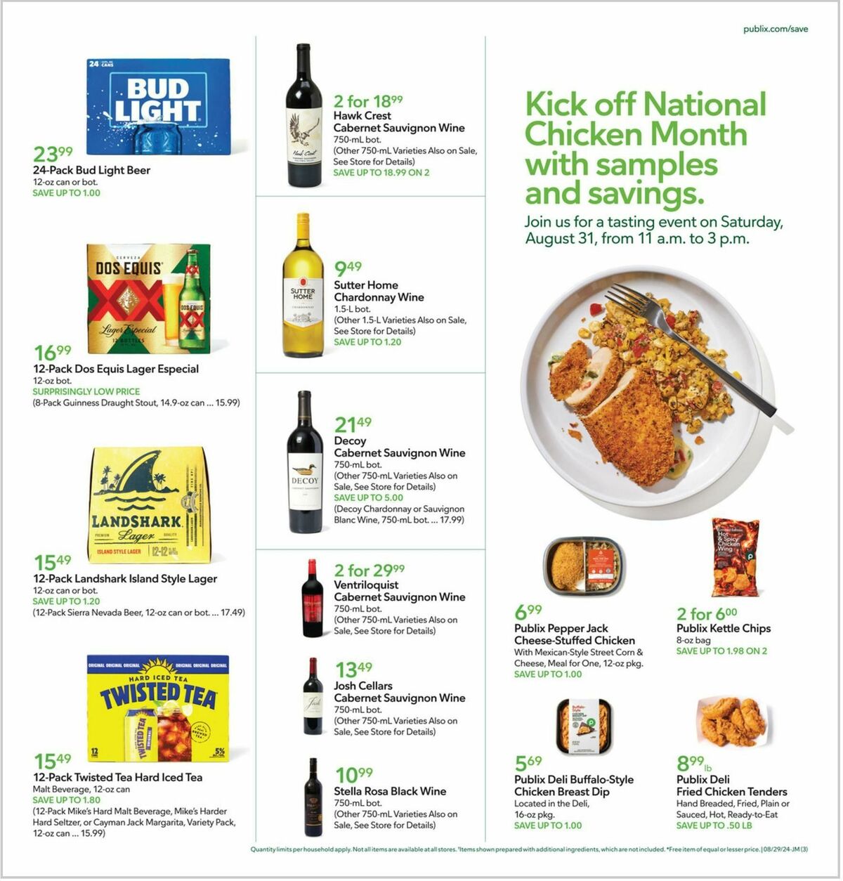 Publix Weekly Ad from August 28