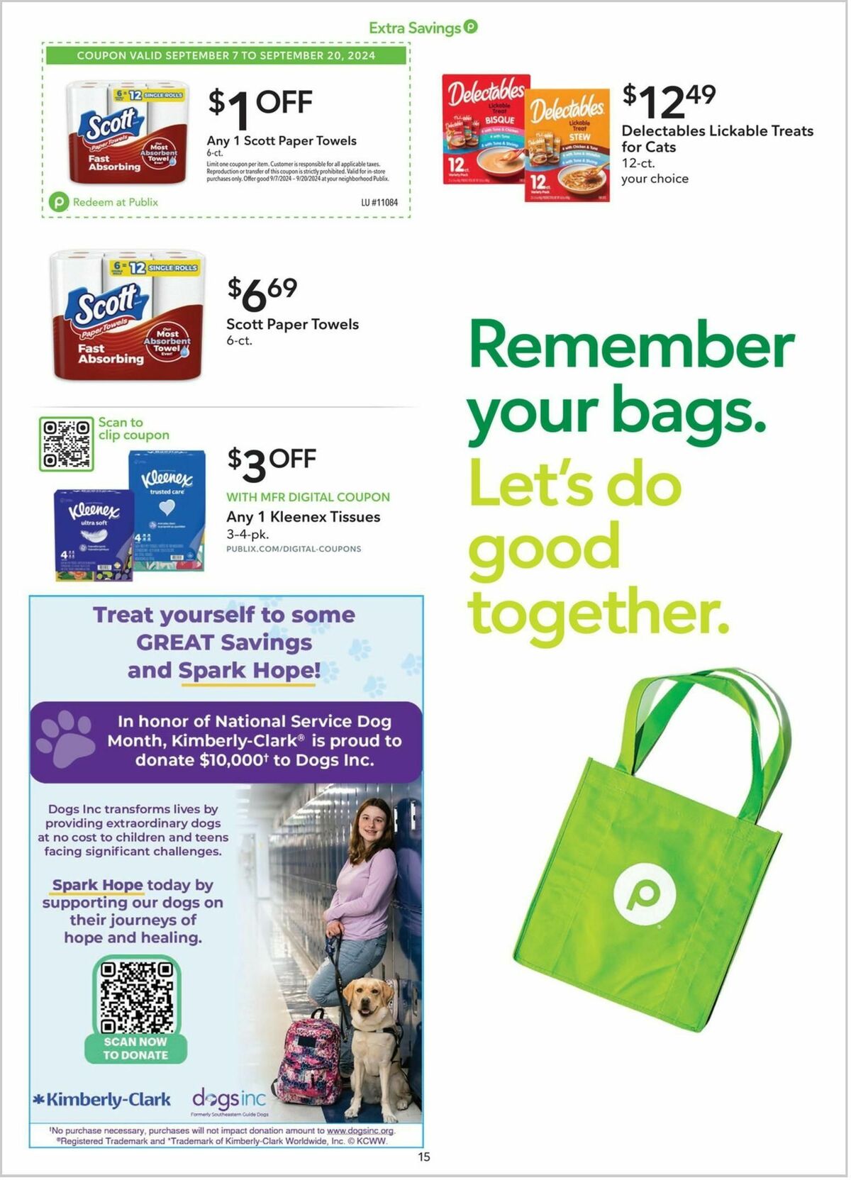 Publix Extra Savings Weekly Ad from September 7