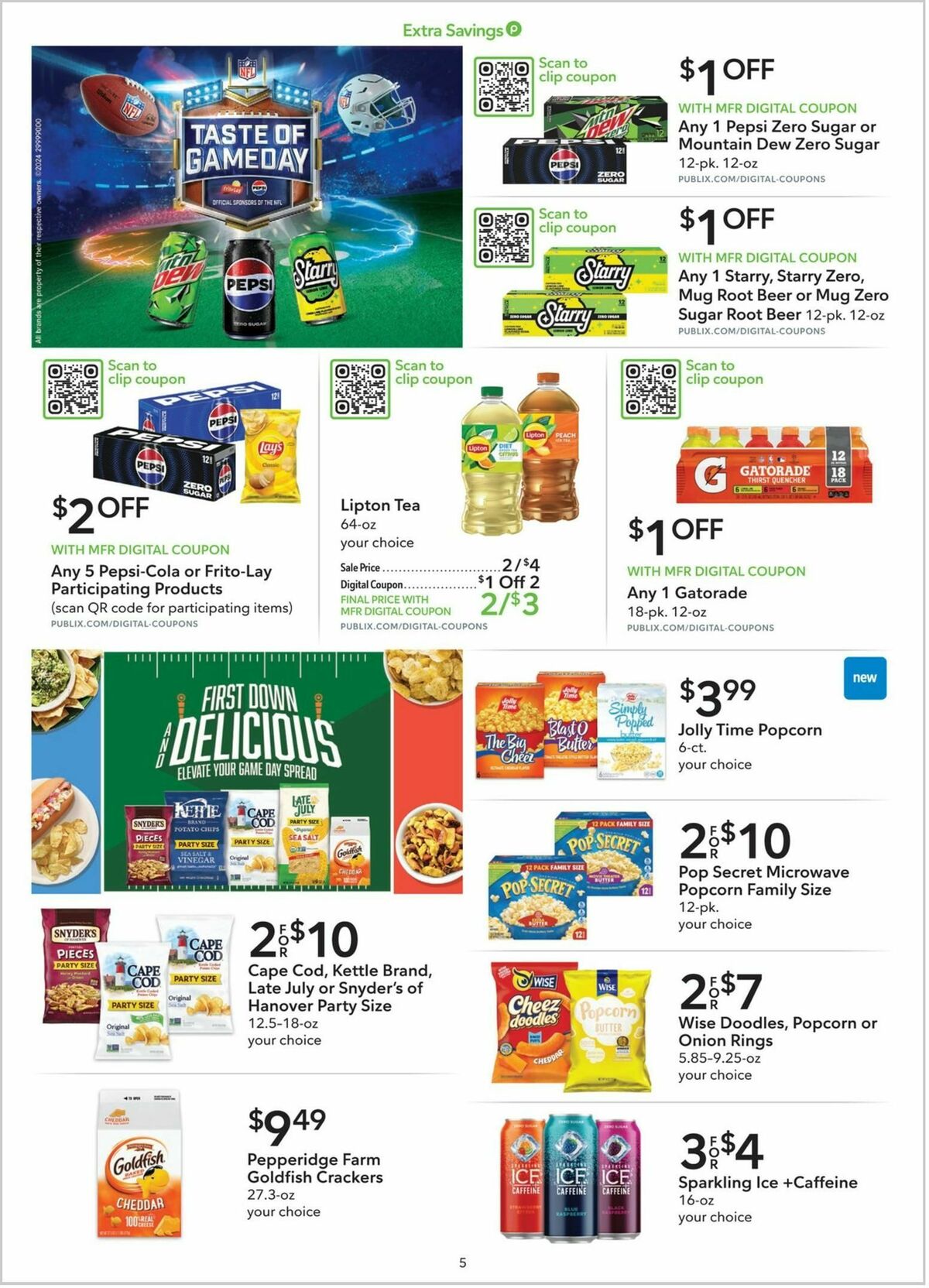 Publix Extra Savings Weekly Ad from September 7