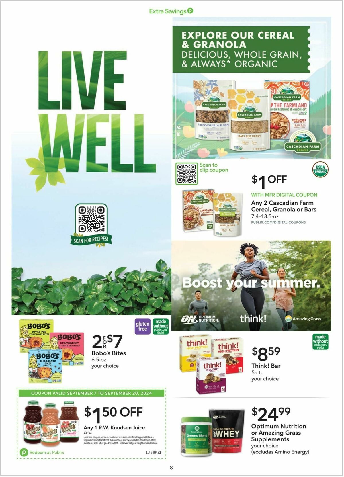 Publix Extra Savings Weekly Ad from September 7