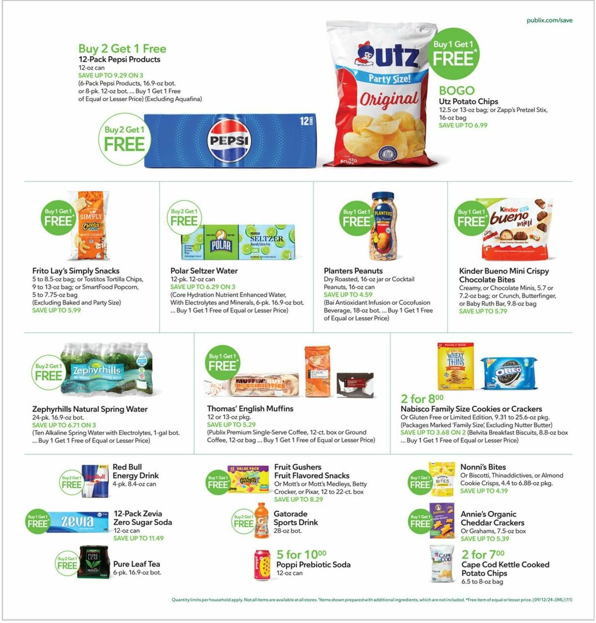 Publix Weekly Ad from September 11