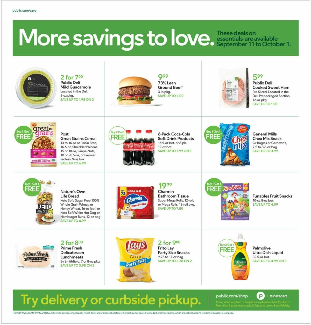 Publix Weekly Ad from September 11