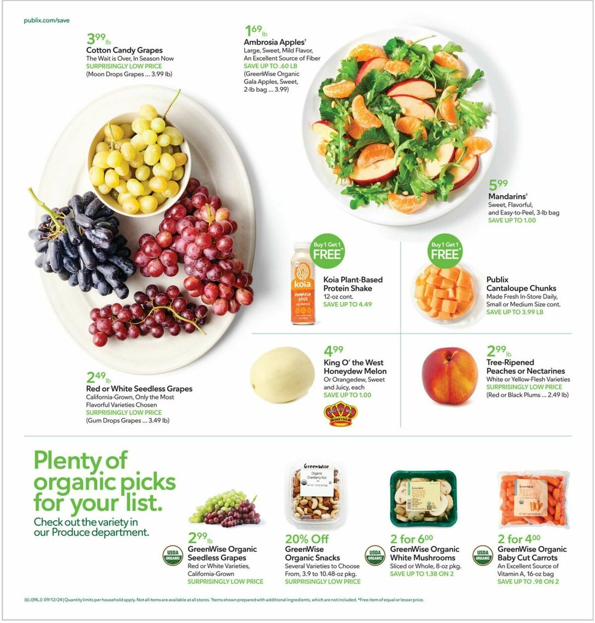 Publix Weekly Ad from September 11