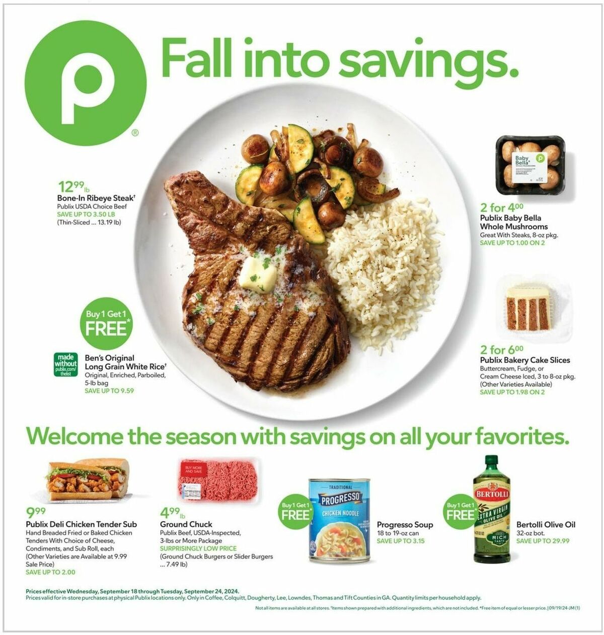 Publix Weekly Ad from September 18