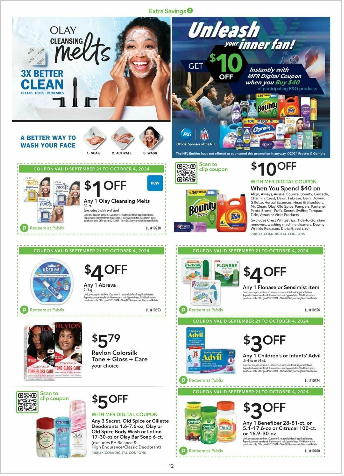 Publix Extra Savings Weekly Ad from September 21