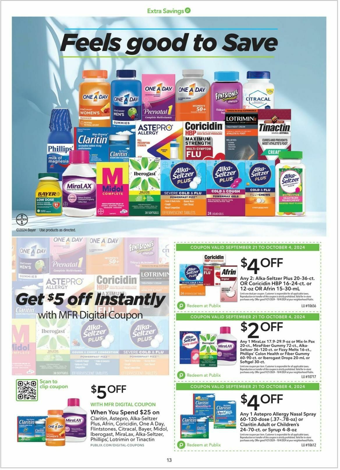 Publix Extra Savings Weekly Ad from September 21