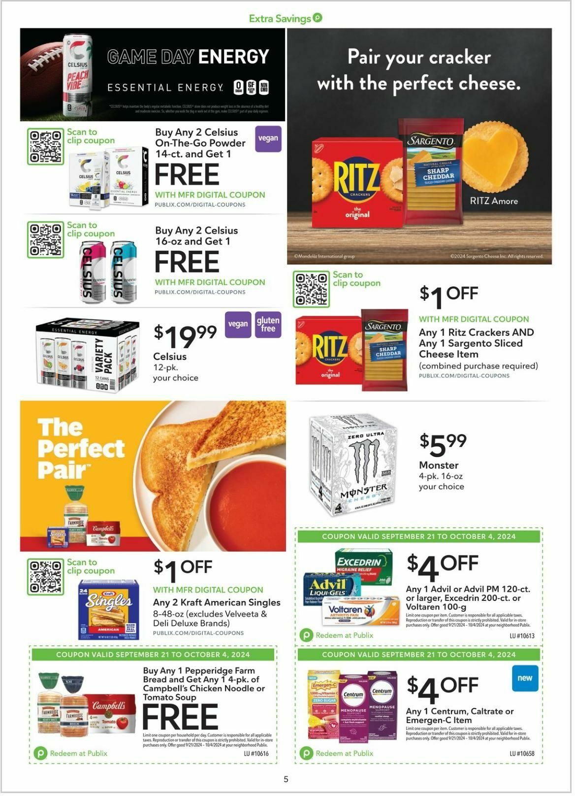 Publix Extra Savings Weekly Ad from September 21