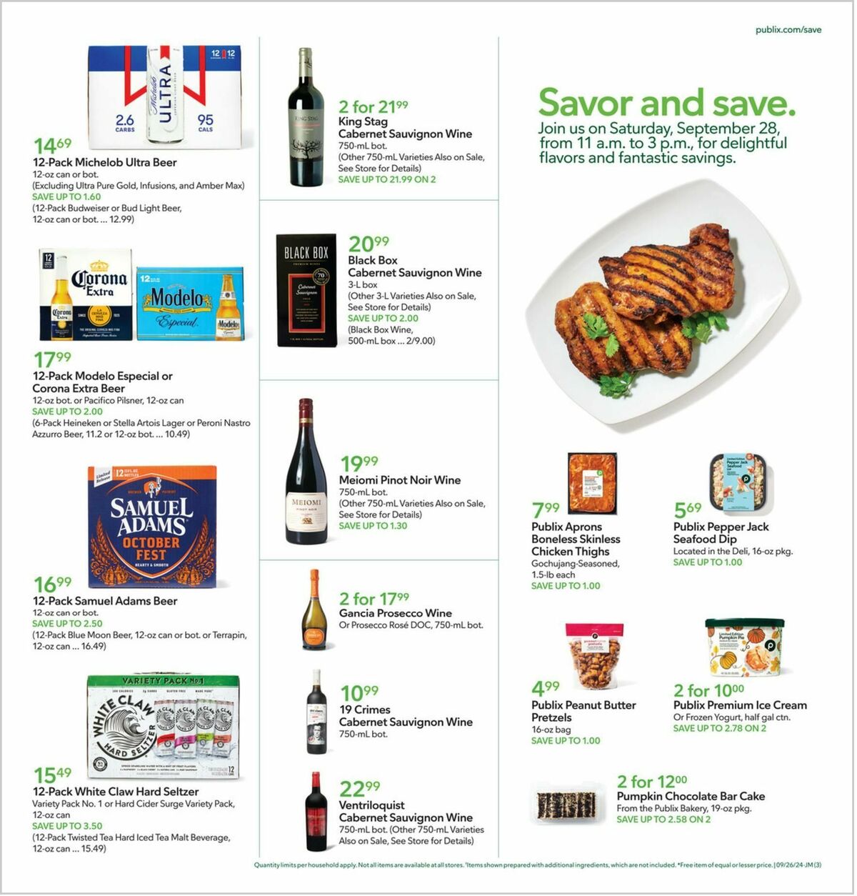 Publix Weekly Ad from September 25