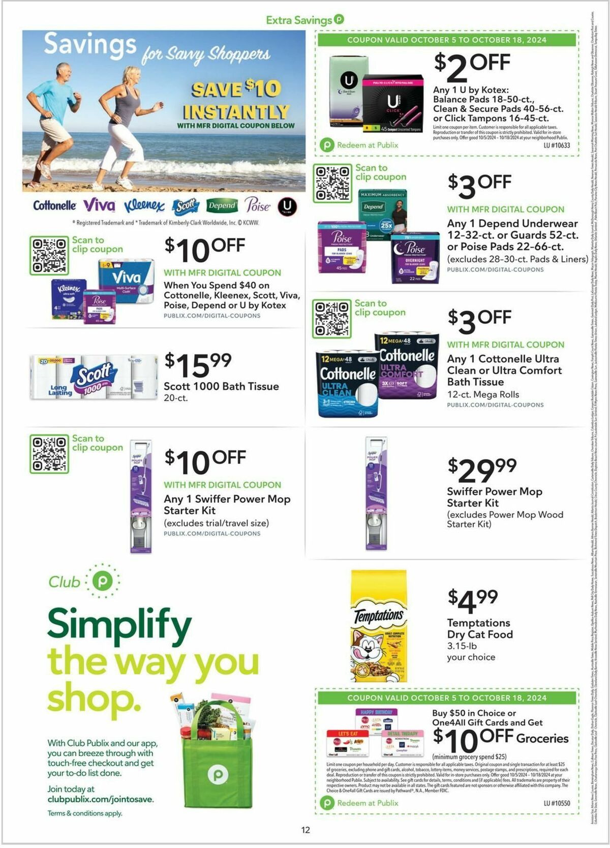 Publix Extra Savings Weekly Ad from October 5