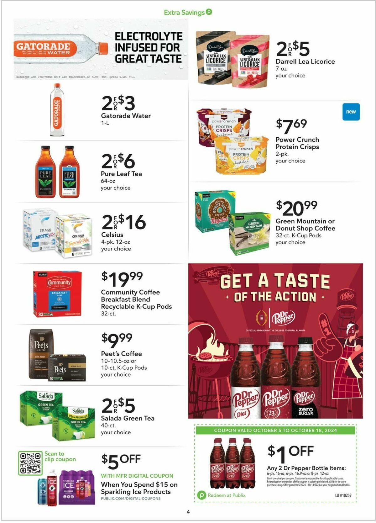 Publix Extra Savings Weekly Ad from October 5