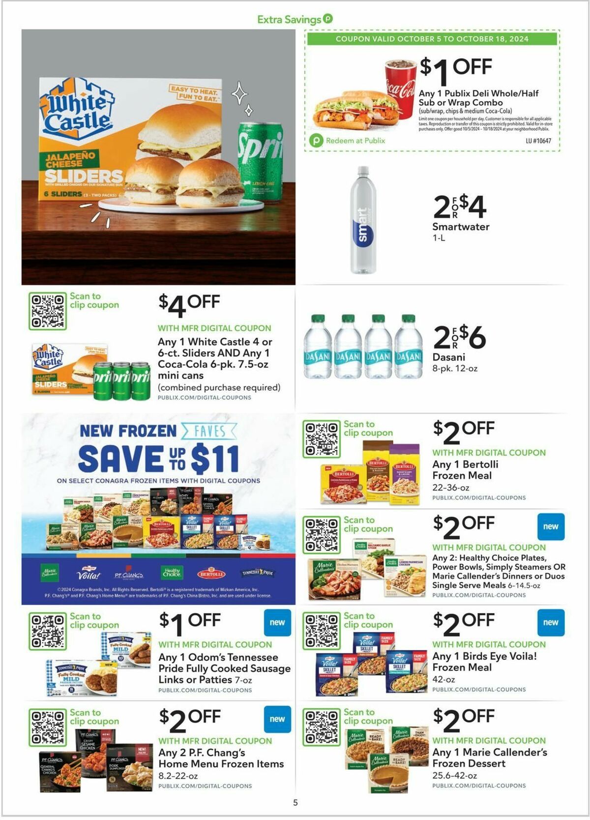 Publix Extra Savings Weekly Ad from October 5