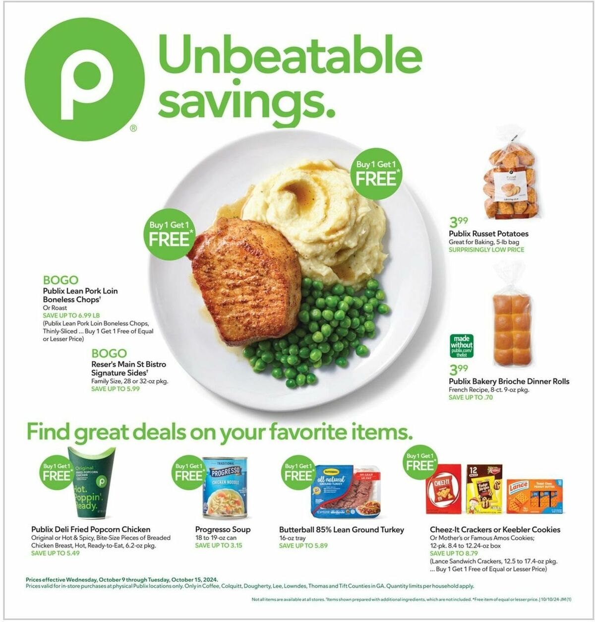 Publix Weekly Ad from October 9