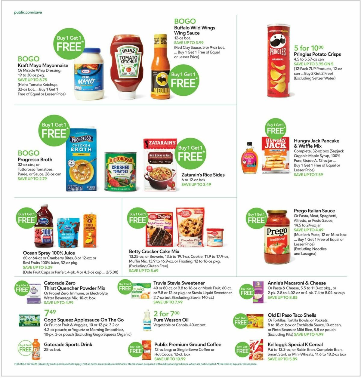 Publix Weekly Ad from October 9