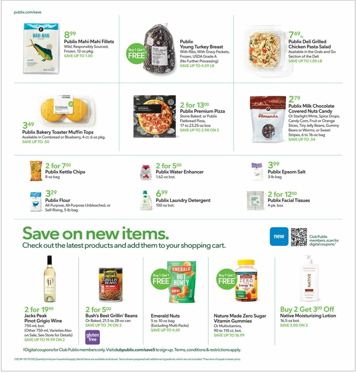 Publix Weekly Ad from October 9