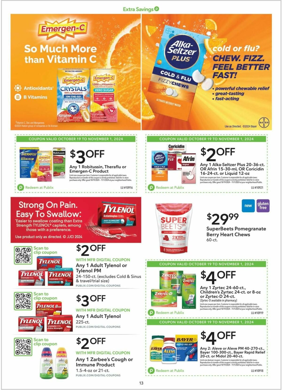 Publix Extra Savings Weekly Ad from October 19