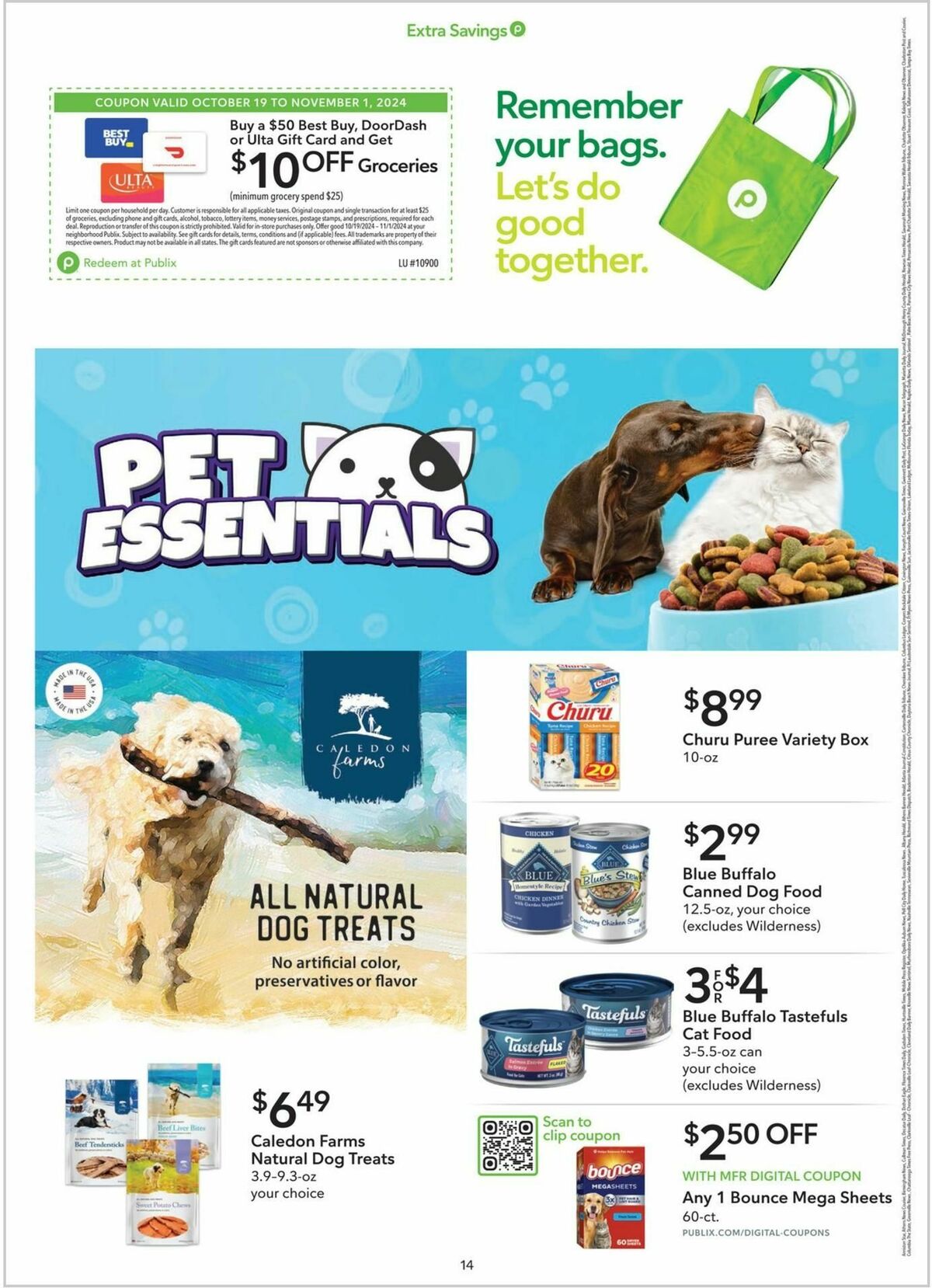 Publix Extra Savings Weekly Ad from October 19