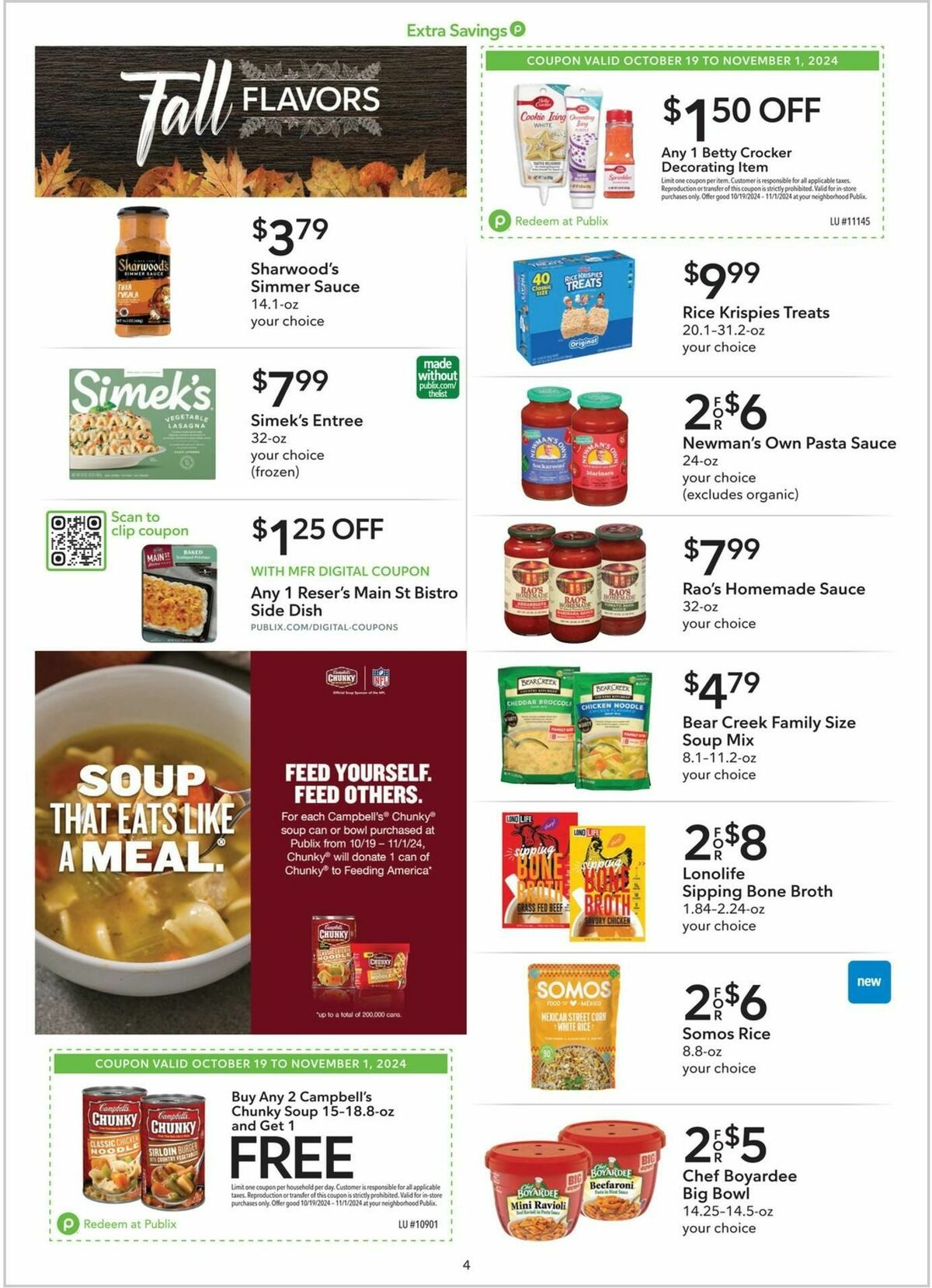 Publix Extra Savings Weekly Ad from October 19