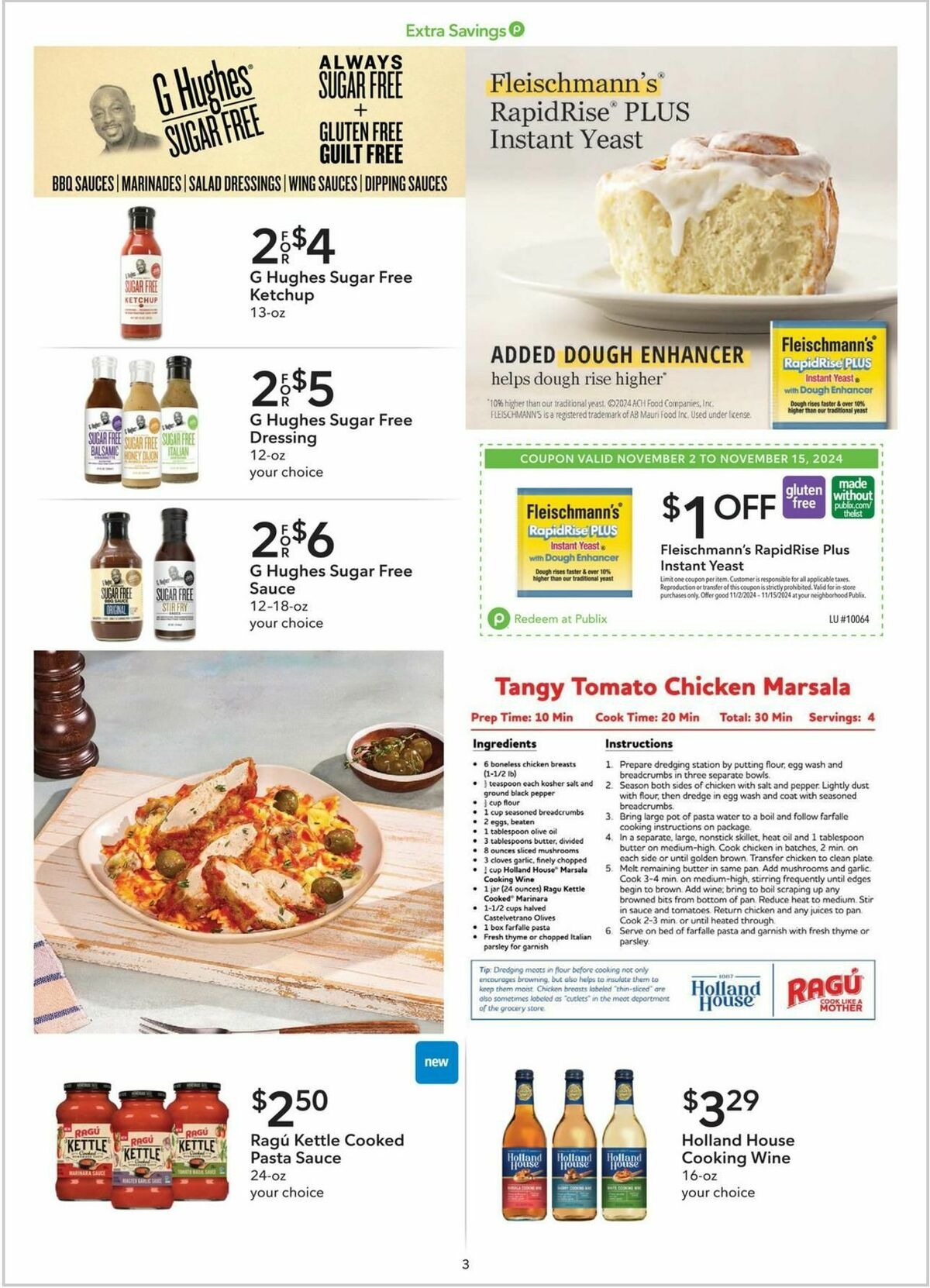 Publix Extra Savings Weekly Ad from November 2