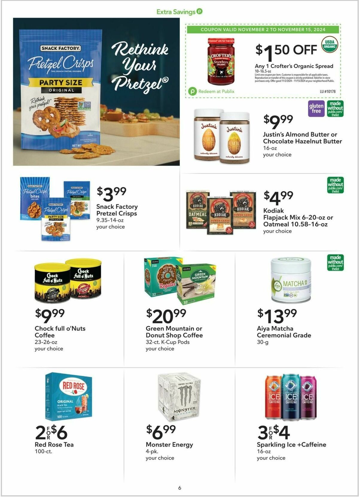 Publix Extra Savings Weekly Ad from November 2