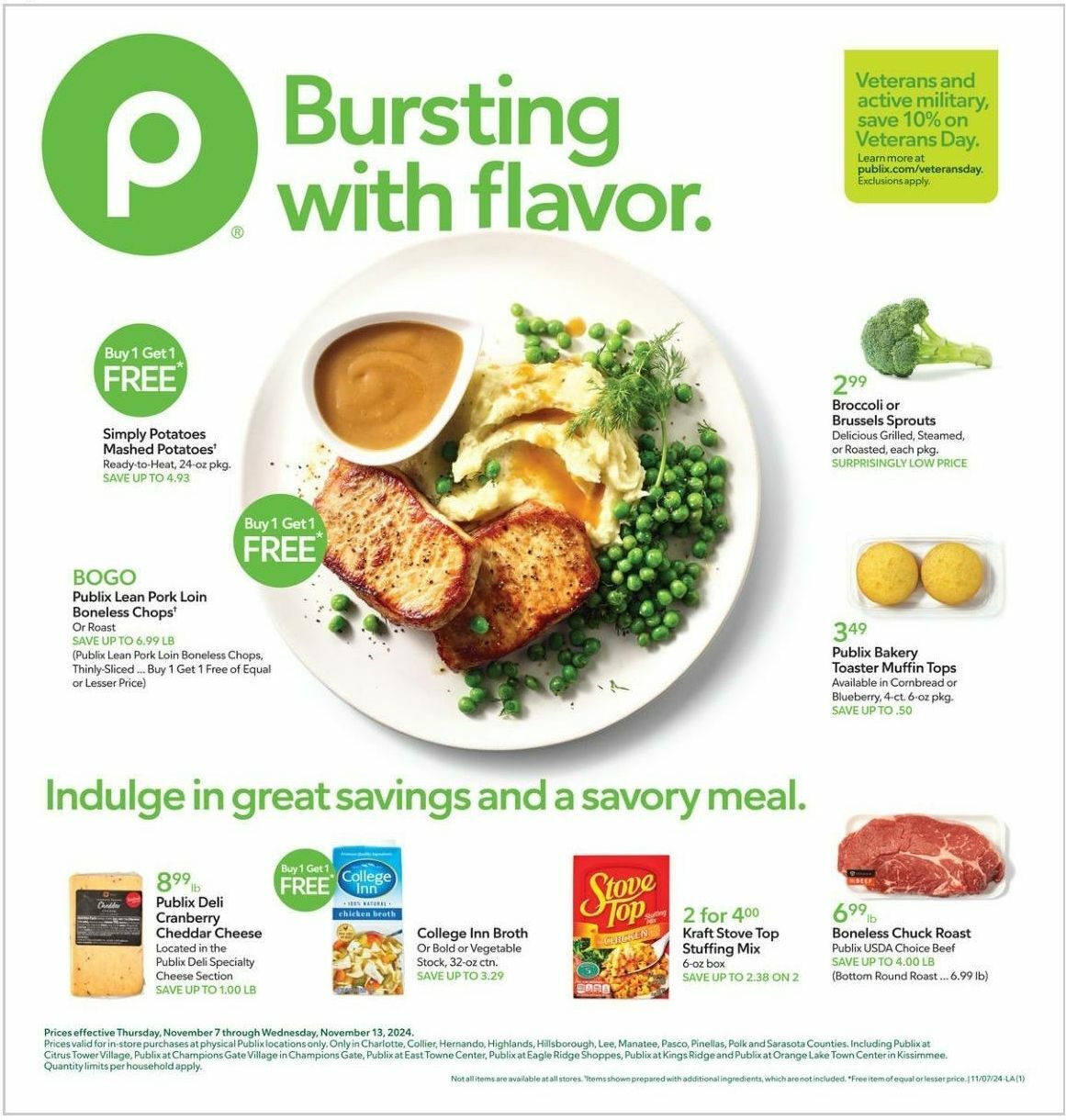 Publix Weekly Ad from November 7