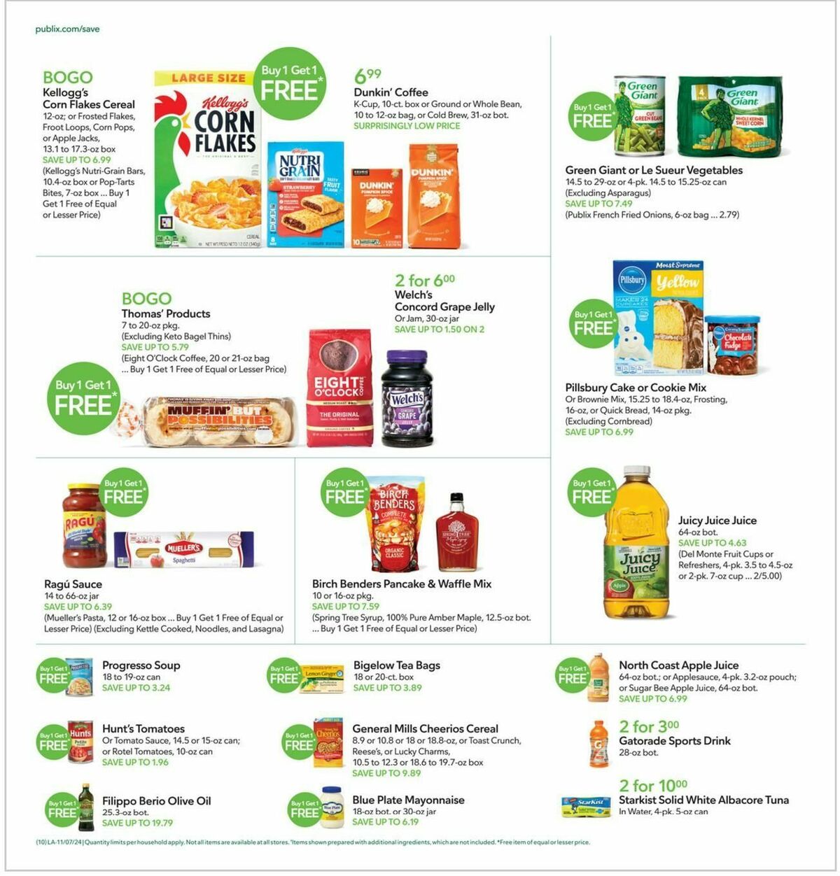 Publix Weekly Ad from November 7