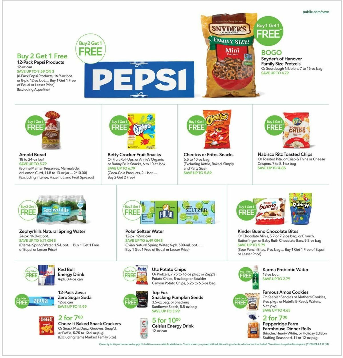 Publix Weekly Ad from November 7